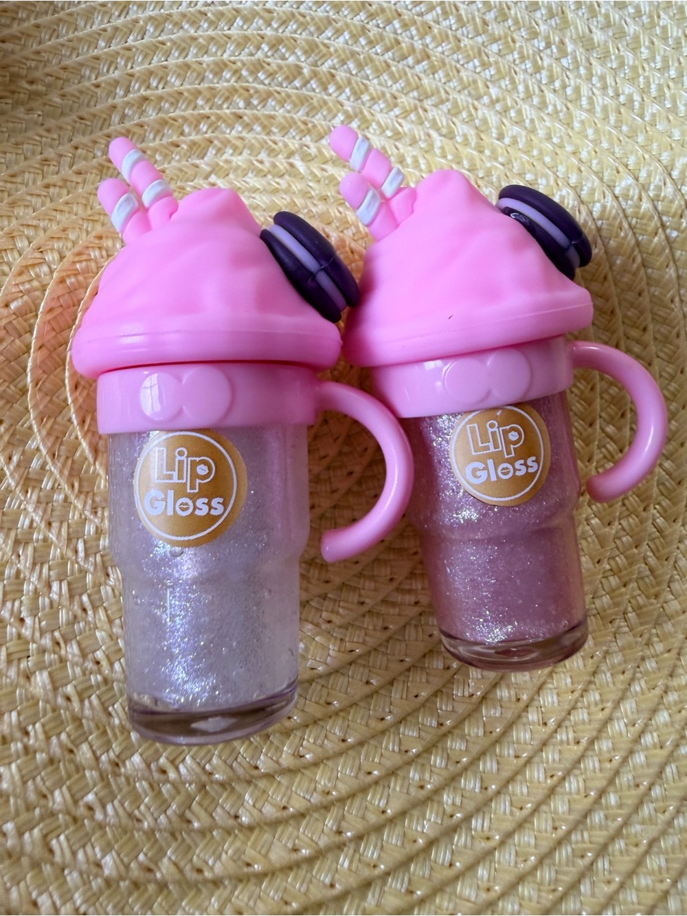Lip Gloss Set - Pink Cup Design. Choose 1 picture
